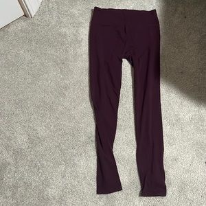 Size Medium Burgundy purplish Aerie low waisted leggings